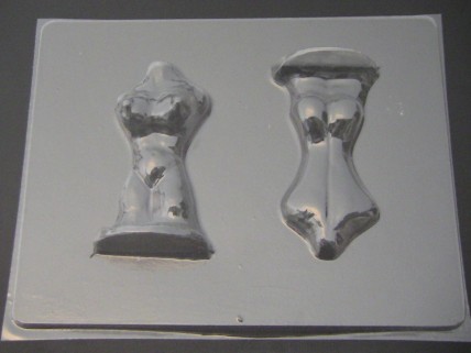 208x Female Torso 3D Chocolate Candy Mold